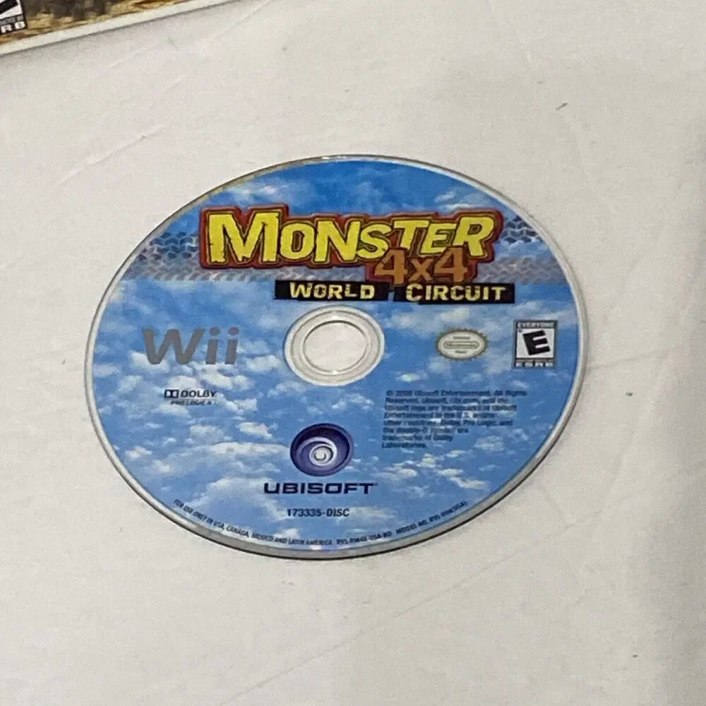 Monster 4x4: World Circuit Nintendo Wii Monster Truck Game Complete